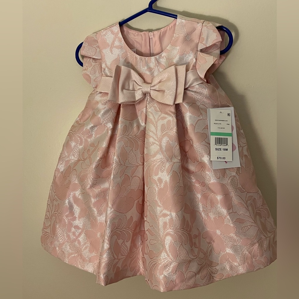 Light pink formal dress for baby girl, Bonnie Jean brand (Macy’s) original $70
